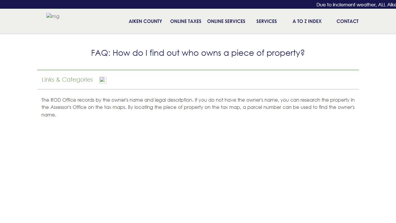 How do I find out who owns a piece of property?
