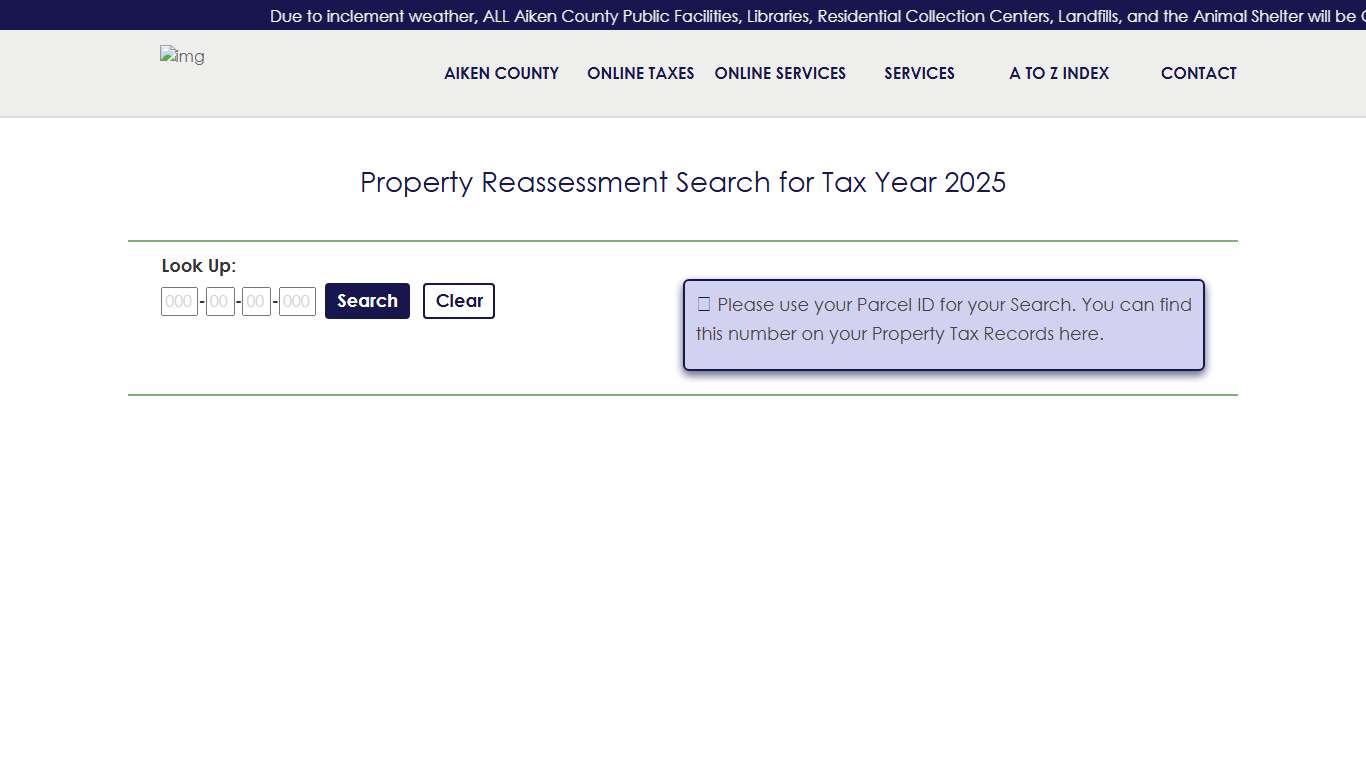 Property Reassessment Search
