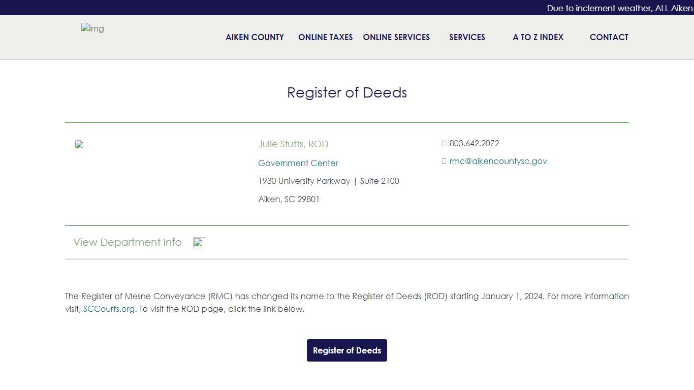 Register of Deeds